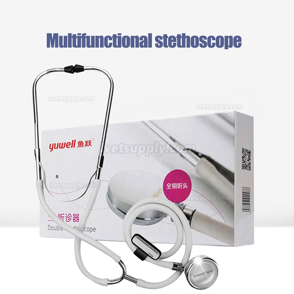 Yuwell Veterinary Stethoscope Dual-Head Medical Home Use Dual-Head Stethoscope